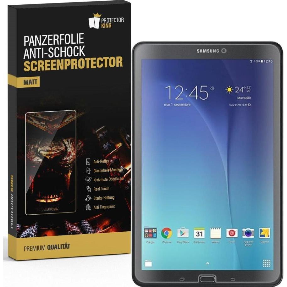 Thumbnail - Protectorking 1x Panzerfolie Anti-Shock matt entspiegelt (1 Stück, Galaxy Tab E 9.6), Tablet Schutzfolie