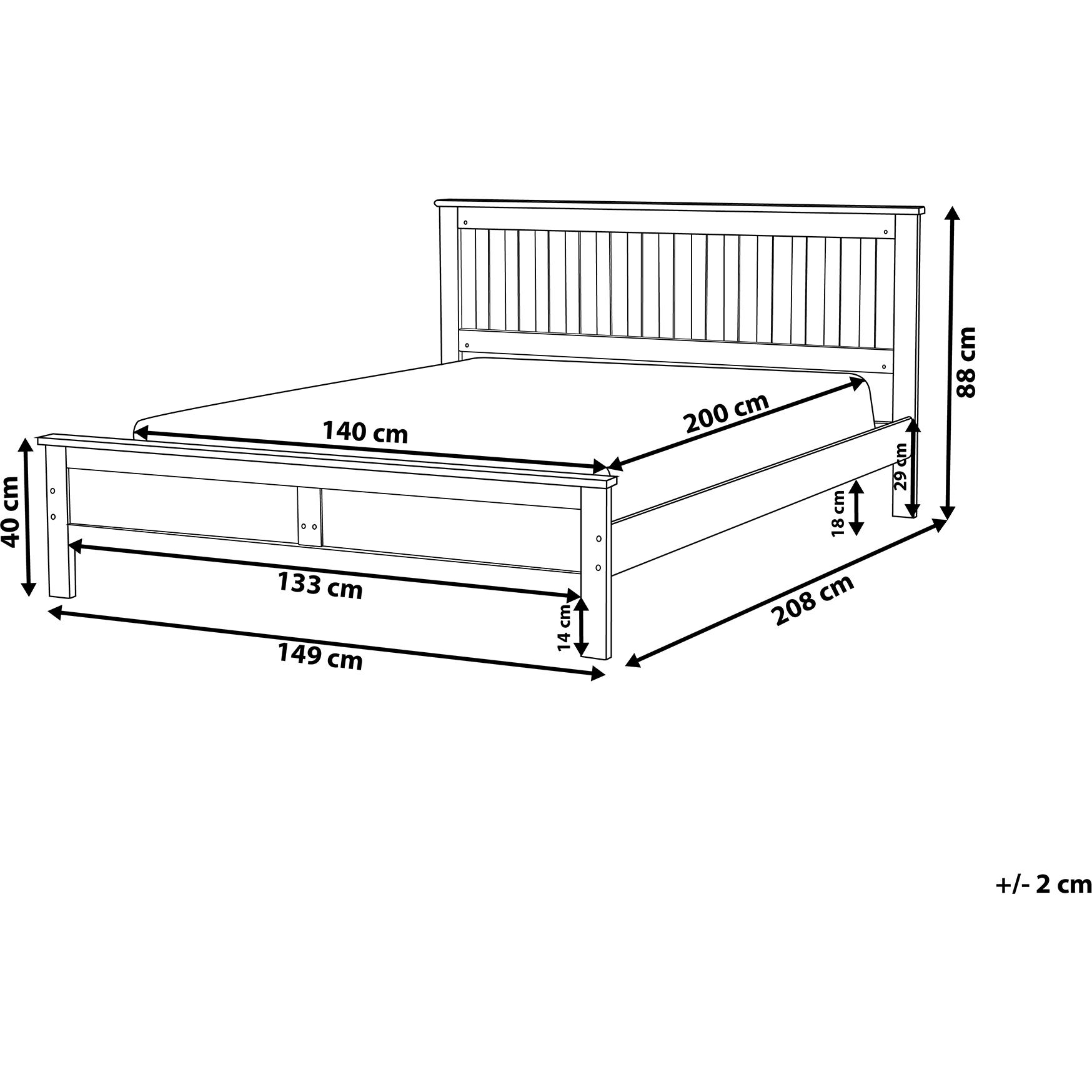 Thumbnail - Beliani, Bett, Mayenne (140 x 200 cm)
