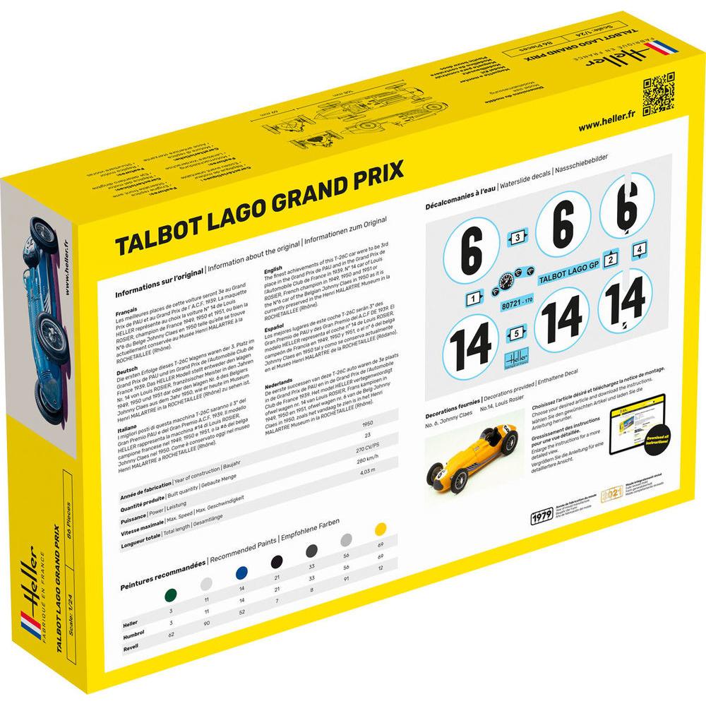 Thumbnail - Heller STARTER KIT Talbot Lago Grand Prix
