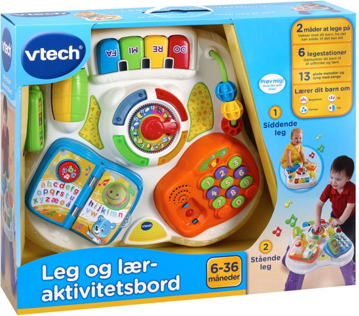 Productafbeelding VTech - Baby Speel en Leer Activiteitentafel (Deens) (950-148032)