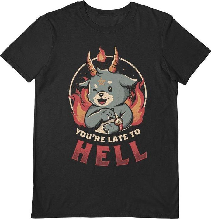 Produktbild EduEly Studio You're Late To Hell TShirt (S)
