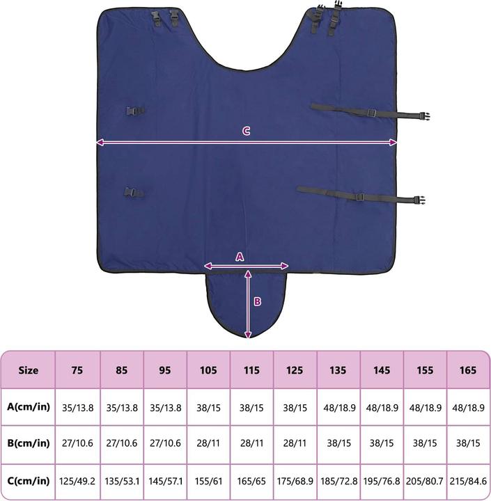 Produktbild vidaXL Pferdedecke (135 cm)