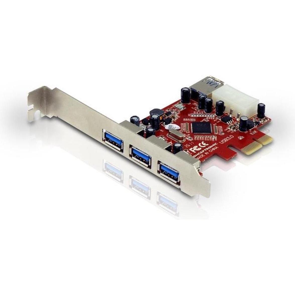 Conceptronic 4 x USB 3.0, PCI, Scheda controller