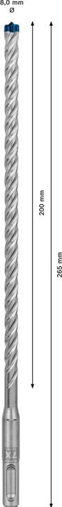 Produktbild Bosch Professional Zubehör EXPERT SDS plus-7X Hammerbohrer, 8 x 200 x 265 mm, 10-tlg. (8 Millimeter)