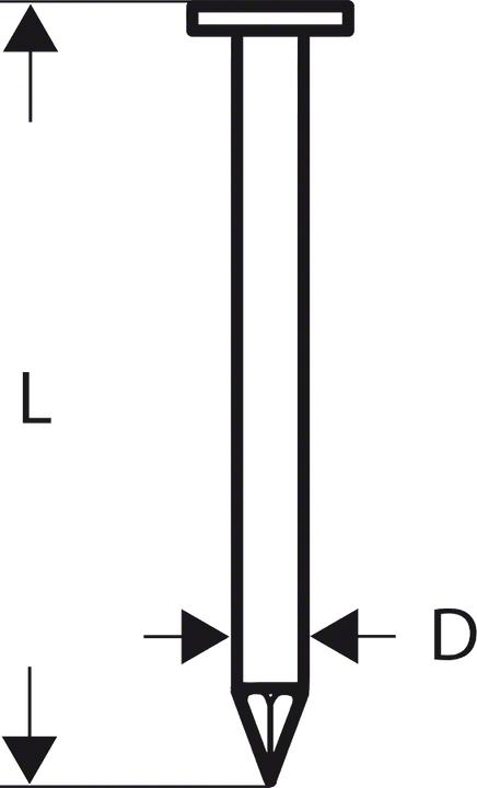 Actual product image Bosch Professional Zubehör Round head strip nail SN21RK 60G 2.8 mm, 60 mm, galvanised, smooth
