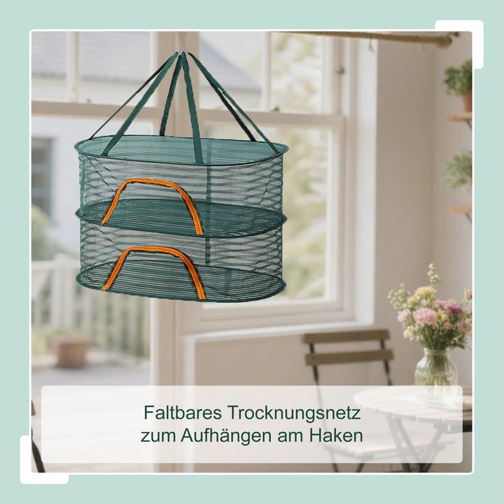 Actual product image Relaxdays Faltbares Trockennetz Oval