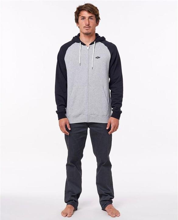 Produktbild Rip Curl Herren Sweater mit Kapuze Embroid Hooded Zip Thru Hellgrau (L)