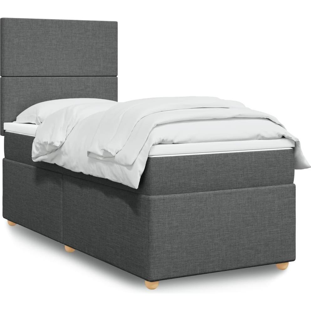 VidaXL, Bett, Bo x springbett mit Matratze 120 x 190 cm Stoff (120 x 190 cm)