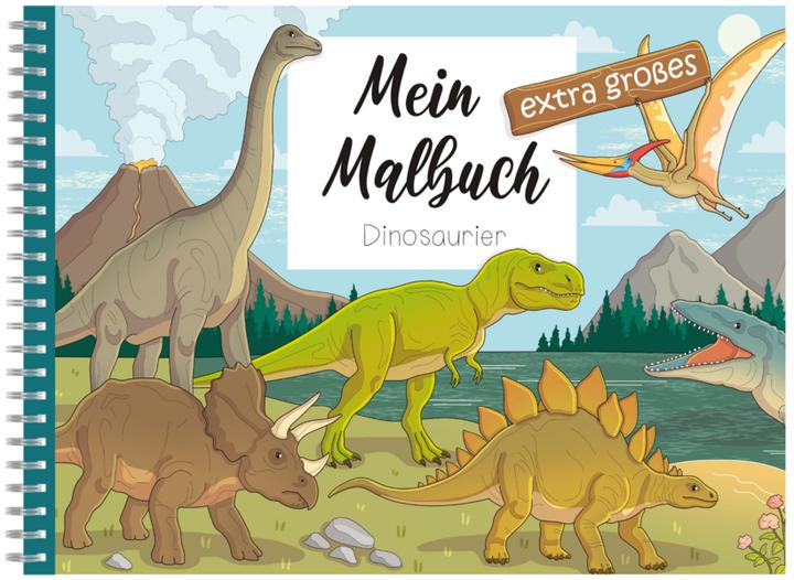 Mein extra grosses Malbuch - Dinosaurier