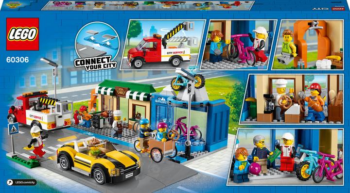 Image du produit LEGO City Rue commerçante avec magasins 60306 (60306, LEGO City)