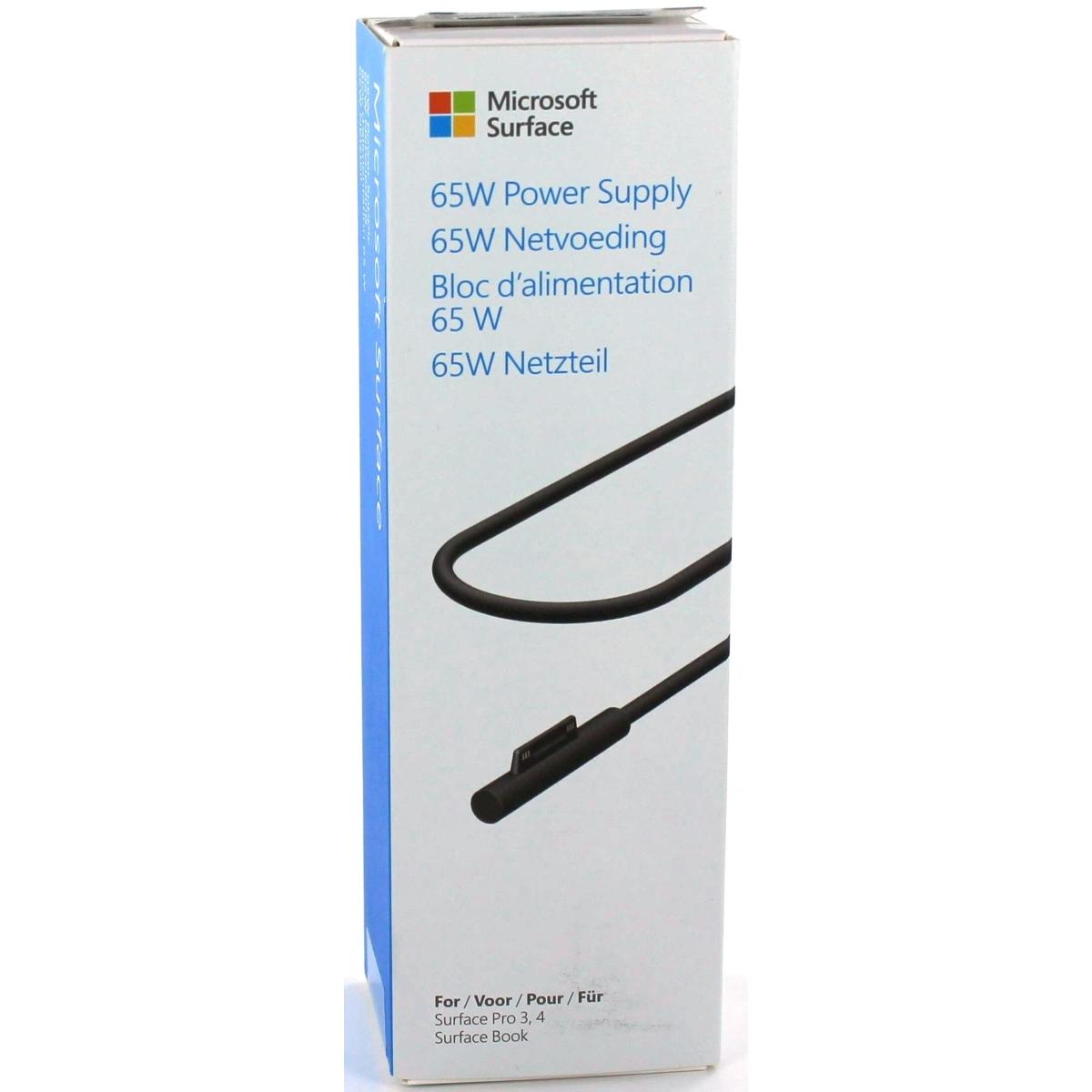 Microsoft Alimentatore Di Superficie Da 65W (65 W), Alimentatore Per Notebook, Nero