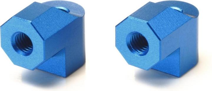 Tamiya TA07 Aluminium beugel Motorsteun (2) Blauw