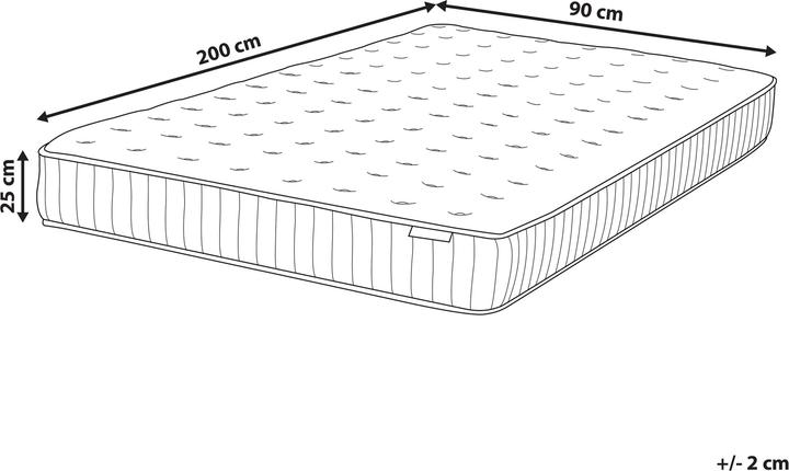Actual product image Beliani Pleasant (Spring core, 90 x 200 cm)