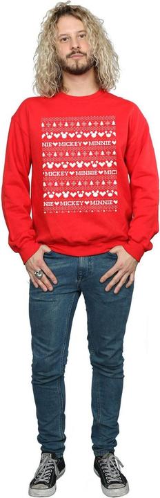 Immagine prodotto Disney Mickey And Minnie Christmas Fair Isle Felpa Uomo (L)