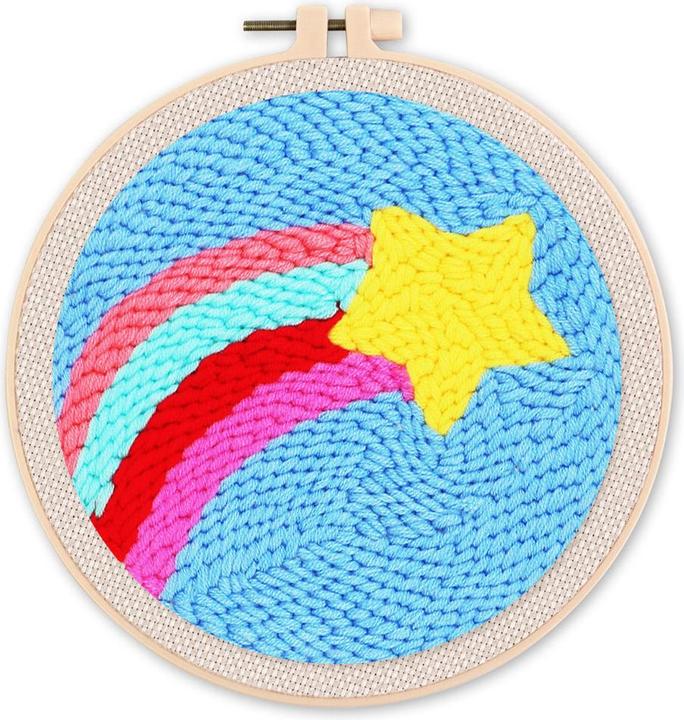 Actual product image Figured'Art Punch Needle Kit - Shooting Star