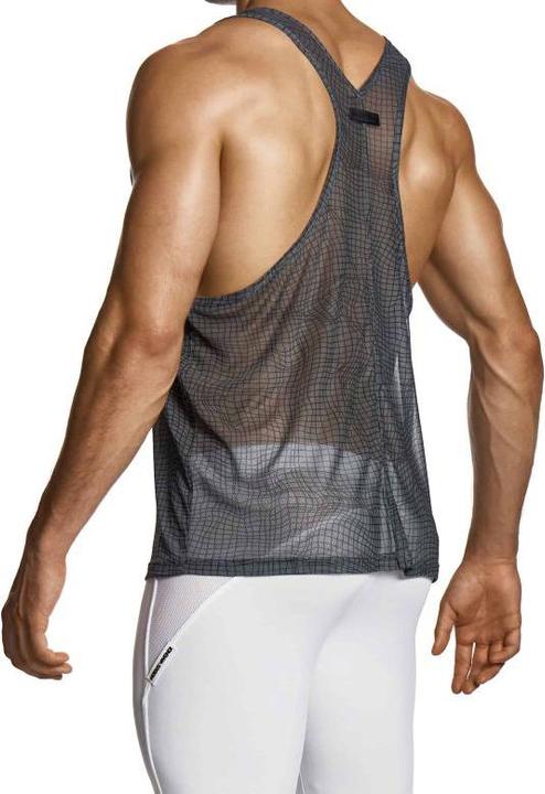 Produktbild Abstract Net Tank Top Grau Medium (M)