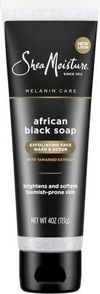 Shea Moisture African Black Soap Problem Skin Facial Wash & Scrub for Unisex (Reinigungsmilch)