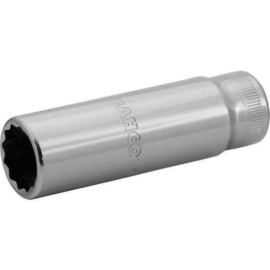 Bahco, Steckschlüssel + Stecknuss, 1/2" Steckschlüssel-Einsatz, lang, Zwölfkant, 13 mm (13 mm)