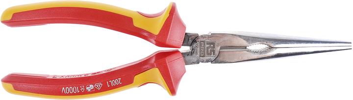 Actual product image RS PRO 200 mm Insulated Long Nose Pliers (199 mm)