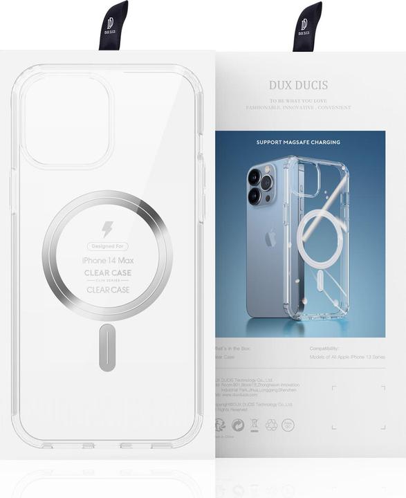 Produktbild Dux Ducis Clin magnetic case for iPhone 14 Plus compatible with MagSafe transparent (Apple iPhone 14 Plus)
