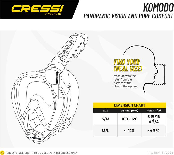Produktbild Cressi Komodo Schnorchelmaske