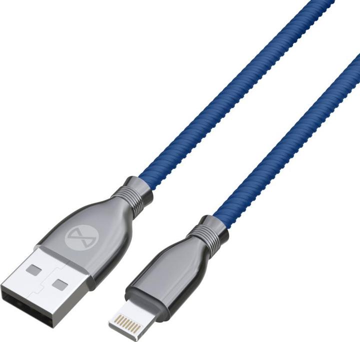 Actual product image Forever Tornado cable USB - Lightning 1,0 m 3A navy blue (USB 3.0)