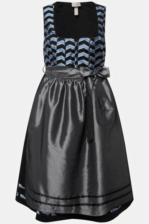 Actual product image Ulla Popken Sleeveless Chevron Dirndl (46)