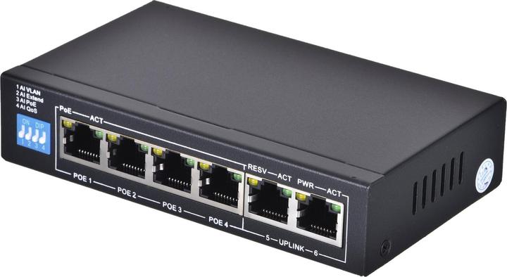 Immagine prodotto Extralink EX.14831 switch di rete non gestito L2 Fast Ethernet (10/100) Power over Ethernet (PoE) (6 Porti)