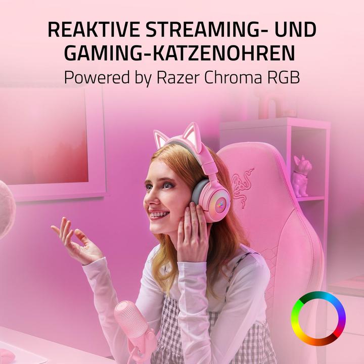 Produktbild Razer Kraken Kitty V3 Pro - Quartz (Kabellos)