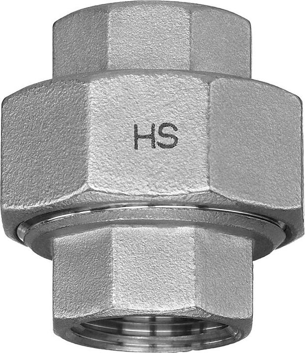 Produktbild Hermann schmidt HS Edelstahl-Verschraubung 331 IG/AG, flach dichtend, 1 (Rohrverschraubung)