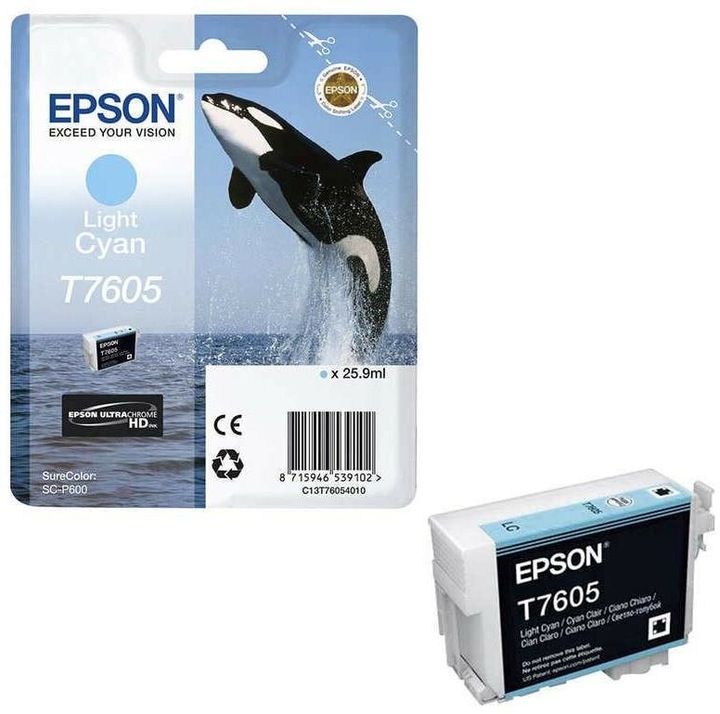 Actual product image Epson T7605, Ultra Chrome HD (LC)