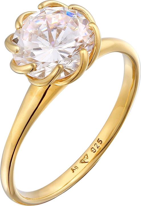 Image du produit Elli Bague en cristal, bague de fiançailles (52, Argent 925)