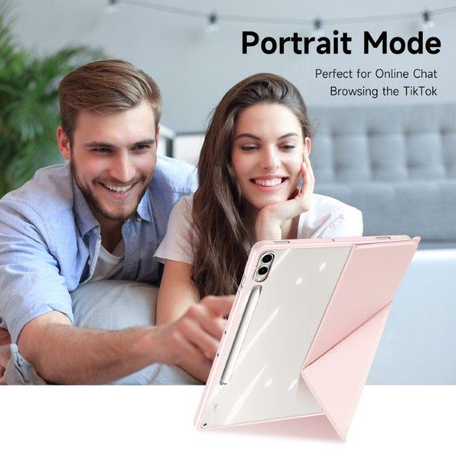 Immagine prodotto Samsung Galaxy Tab S10 FE Plus - Ducis Magi Series, aufstellbares Flip-Etui, Pink (Samsung Galaxy Tab S10 FE+)