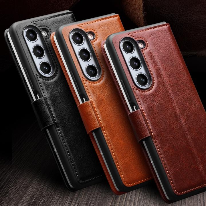 Produktbild QiAlino Hülle Flip mit magnetischem Verschluss (Samsung Galaxy Z Fold6)