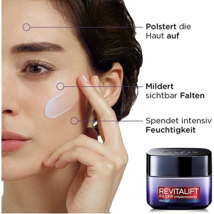 Immagine prodotto L'Oréal Paris Loreal, Revitift Filler, Crema notte, 50 ml (50 ml, Crema notte)