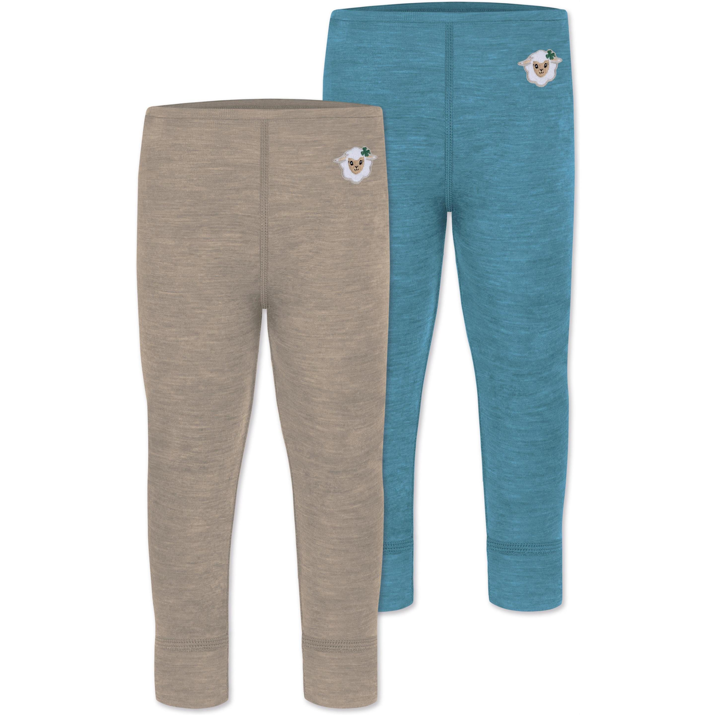 Thumbnail - Normani, Herren, Hosen, 2er Pack Baby Merino Hose „Tutira" - 9507, Beige, (68)