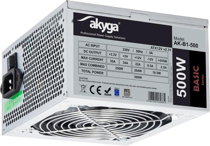 Produktbild Akyga Netzteil AK-B1-500 Basic 500W, DC 3,3 (500 W)