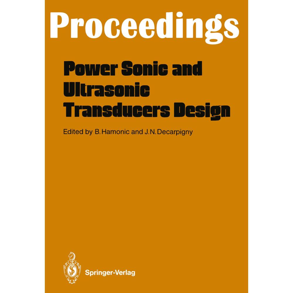 Power Sonic and Ultrasonic Transducers Design, Fachbücher