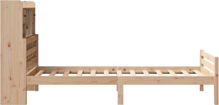 Image du produit vidaXL Lit en bois massif Lit double Cadre de lit 140x190cm en pin (140 x 190 cm)