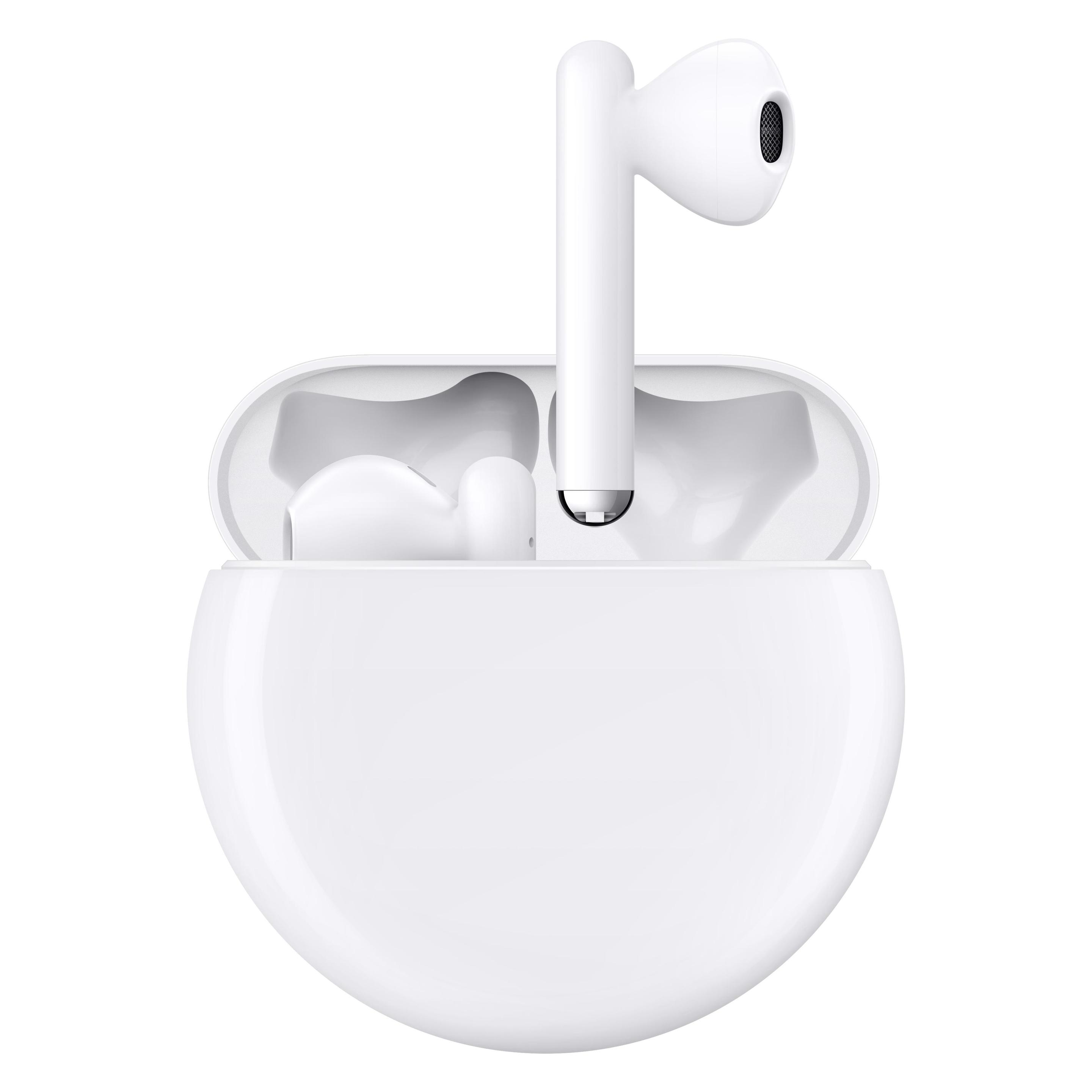 Huawei Freebuds 3 (ANC, 4 h, Kabellos), Kopfhörer, Weiss, Schwarz