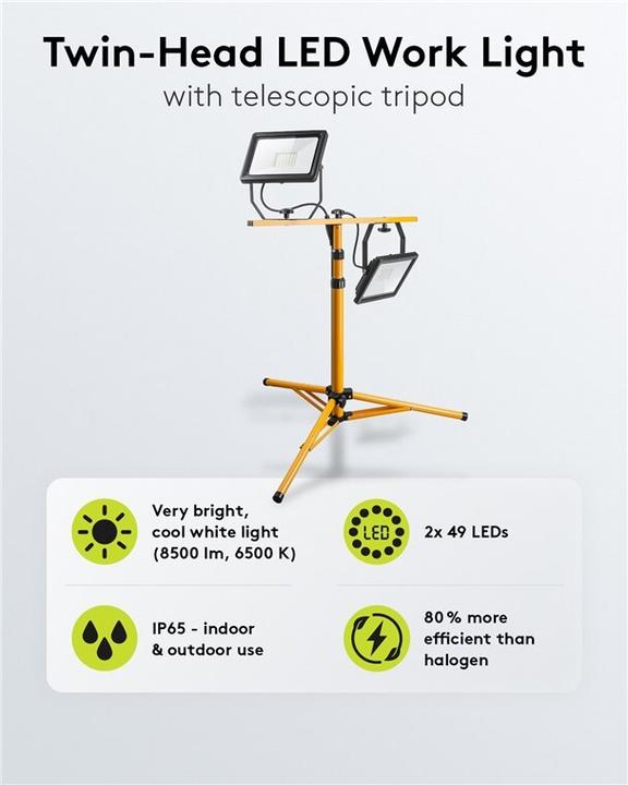 Immagine prodotto Goobay Faretti da cantiere a LED (8500 lm)