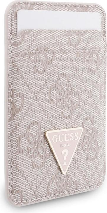 Produktbild Guess Zestaw portfel + hand strap triangle MagSafe różowy