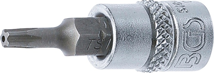 Produktbild BGS Bit-Einsatz Antrieb Innenvierkant 6,3 mm (1/4") TS-Profil (für Torx Plus) mit Bohrung TS15 (6,3 mm)