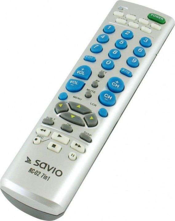 Produktbild Savio RC-02 Fernbedienung IR Wireless DVD/Blu-ray, TV Drucktasten (Universal Fernbedienung, Infrarot)