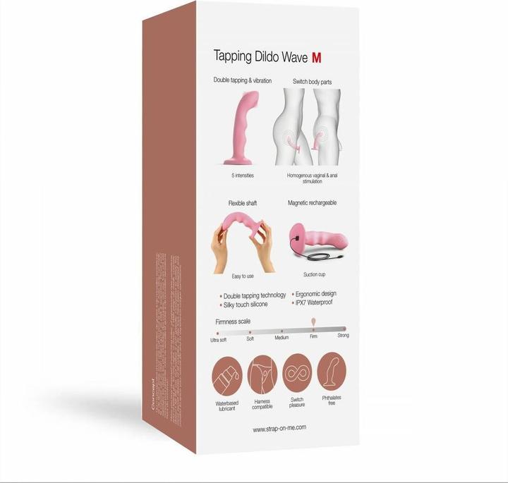 Actual product image Strap-on-me Tapping Dildo Wave