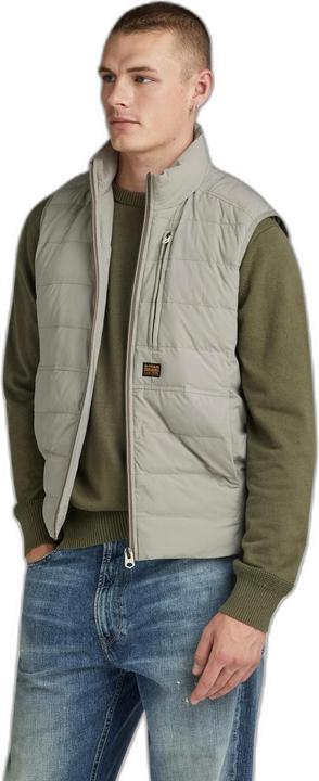 Actual product image G-Star Foundation Liner Vest with Standing Collar, Chest Zipper Pocket (L)