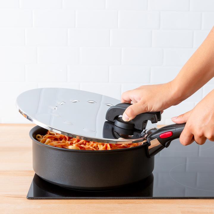Immagine prodotto Tefal Ingenio G6 Multi Coperchio da 20 a 28 cm in acciaio inox (30.80 cm, Metallo, Materiale sintetico)