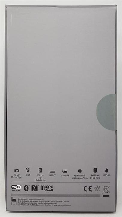 Produktbild Sony Xperia XZ2 Compact EU (64 GB, Black, 5", Hybrid Dual SIM, 4G)