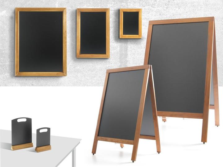 Actual product image Hendi Blackboard / chalkboard with wooden frame