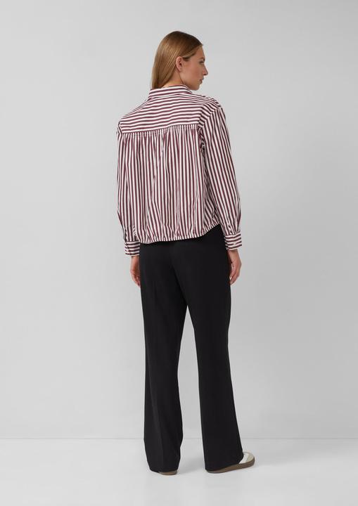 Immagine prodotto s.Oliver Bluse Gestreifte Baumwoll-Bluse mit Smok-Detail (48)